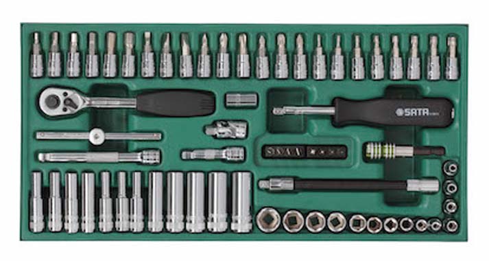 世達工具09901    工具托組套-66件6.3MM系列套筒