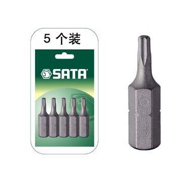 世達(dá)工具59231 5件套6.3MM系列25MM長花形旋具頭T8