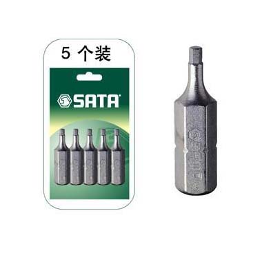 世達工具59253 5件套6.3MM系列25MM長六角旋具頭3MM