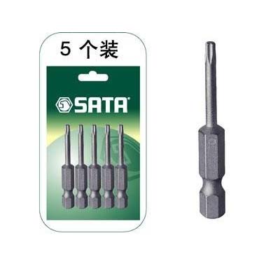 世達工具59333 5件套6.3MM系列50MM長花形旋具頭T15