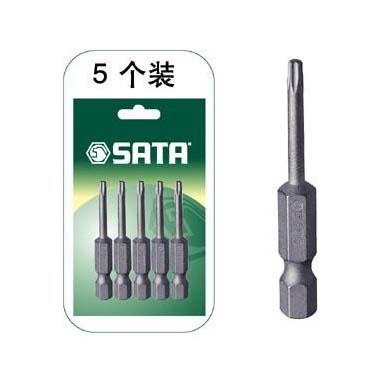 世達(dá)工具59348 5件套6.3MM系列50MM長中孔花形旋具頭TT40