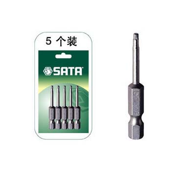 世達工具59355 5件套6.3MM系列50MM長六角旋具頭5MM